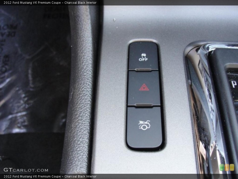 Charcoal Black Interior Controls for the 2012 Ford Mustang V6 Premium Coupe #48911376