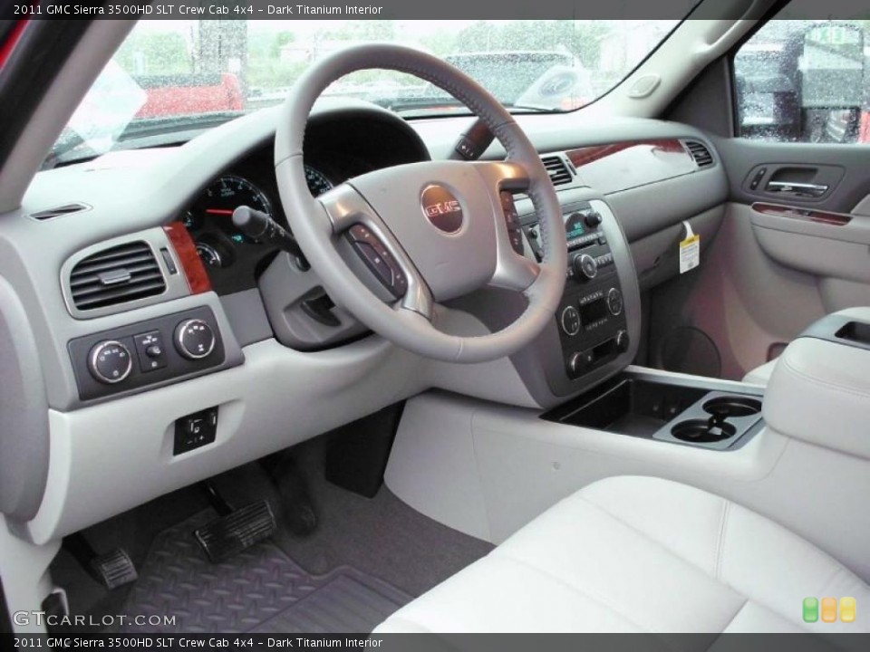 Dark Titanium Interior Prime Interior for the 2011 GMC Sierra 3500HD SLT Crew Cab 4x4 #48911757
