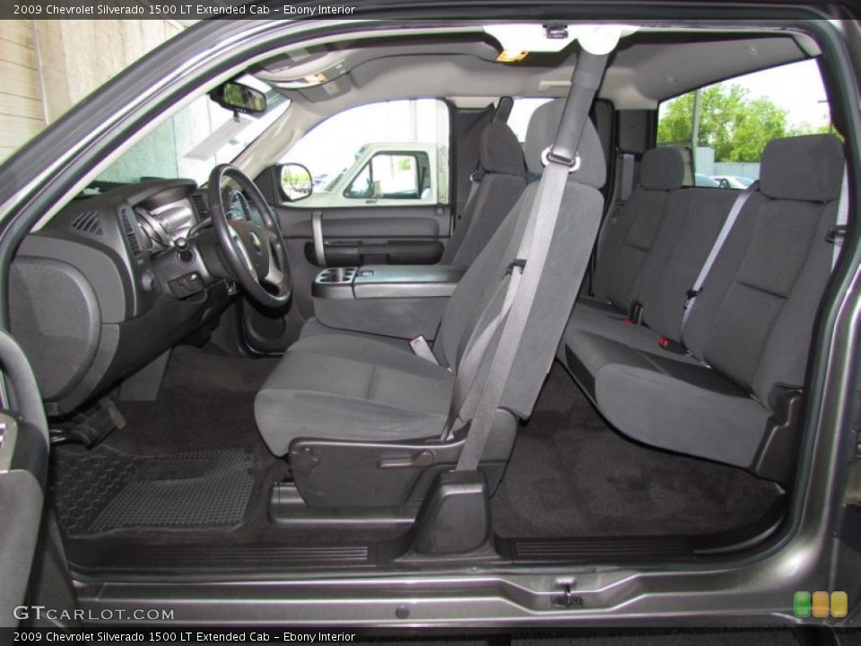 Ebony Interior Photo for the 2009 Chevrolet Silverado 1500 LT Extended Cab #48911883
