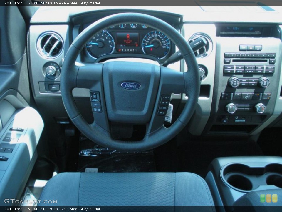 Steel Gray Interior Dashboard for the 2011 Ford F150 XLT SuperCab 4x4 #48917783