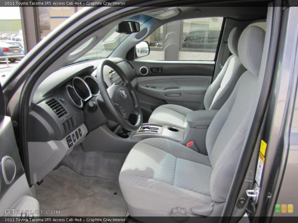Graphite Gray Interior Photo for the 2011 Toyota Tacoma SR5 Access Cab 4x4 #48919932
