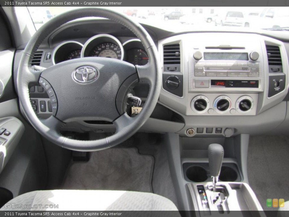Graphite Gray Interior Dashboard for the 2011 Toyota Tacoma SR5 Access Cab 4x4 #48919941