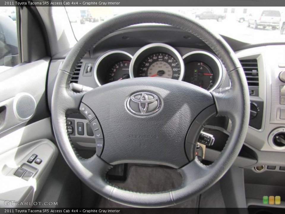 Graphite Gray Interior Steering Wheel for the 2011 Toyota Tacoma SR5 Access Cab 4x4 #48919953