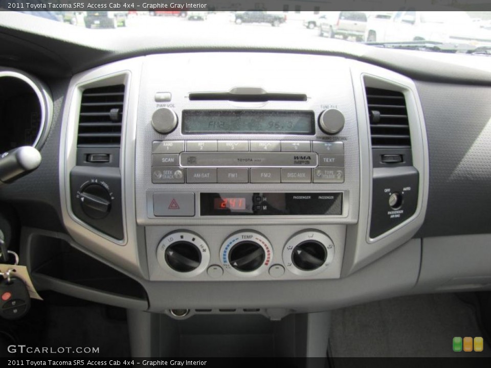 Graphite Gray Interior Controls for the 2011 Toyota Tacoma SR5 Access Cab 4x4 #48919983