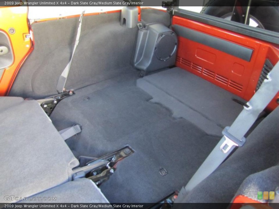 Dark Slate Gray/Medium Slate Gray Interior Trunk for the 2009 Jeep Wrangler Unlimited X 4x4 #48920400