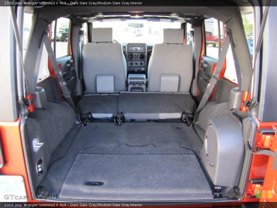 Dark Slate Gray/Medium Slate Gray Interior Trunk for the 2009 Jeep Wrangler Unlimited X 4x4 #48920406