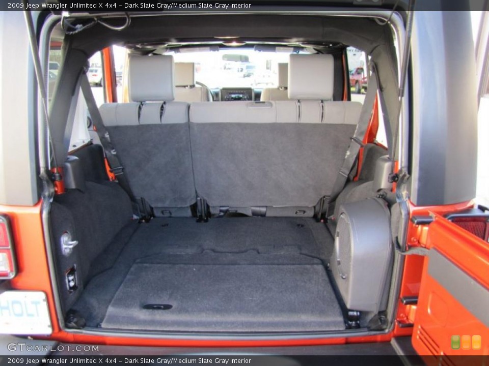 Dark Slate Gray/Medium Slate Gray Interior Trunk for the 2009 Jeep Wrangler Unlimited X 4x4 #48920418