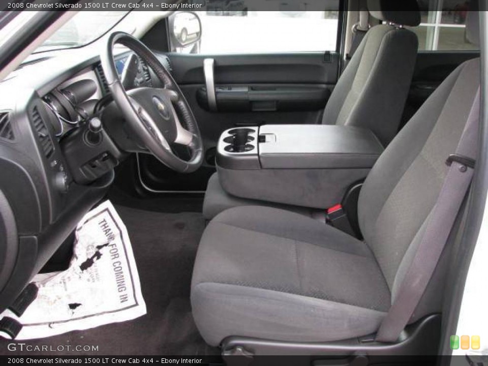 Ebony Interior Photo for the 2008 Chevrolet Silverado 1500 LT Crew Cab 4x4 #48922626