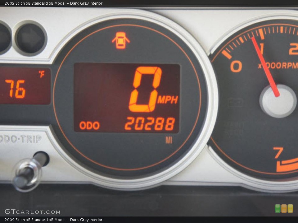 Dark Gray Interior Gauges for the 2009 Scion xB  #48926563