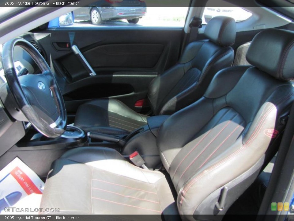 Black Interior Photo for the 2005 Hyundai Tiburon GT #48932800