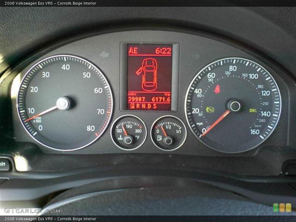 Cornsilk Beige Interior Gauges for the 2008 Volkswagen Eos VR6 #48933691