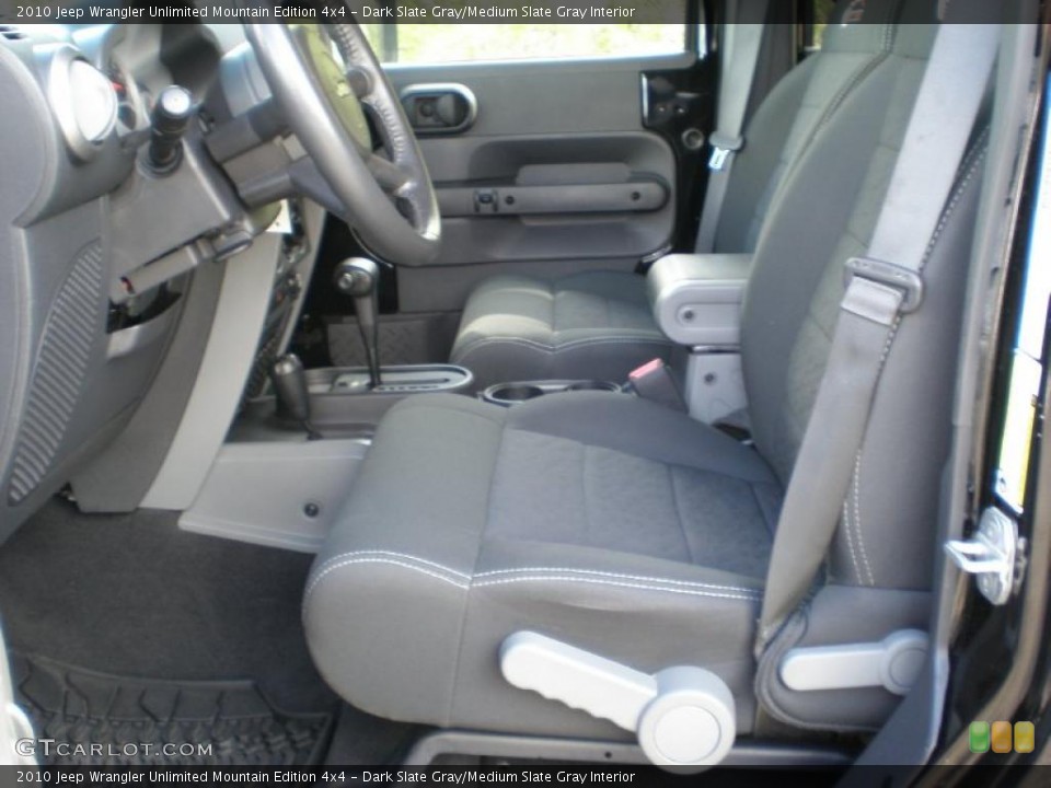Dark Slate Gray/Medium Slate Gray Interior Photo for the 2010 Jeep Wrangler Unlimited Mountain Edition 4x4 #48936265