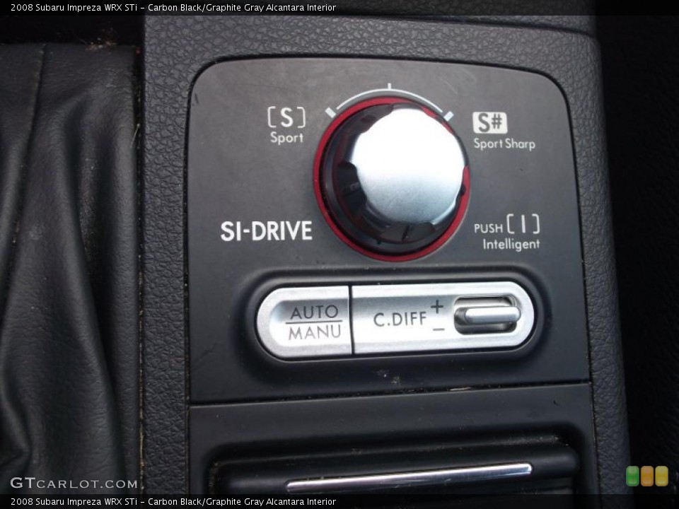 Carbon Black/Graphite Gray Alcantara Interior Controls for the 2008 Subaru Impreza WRX STi #48936562