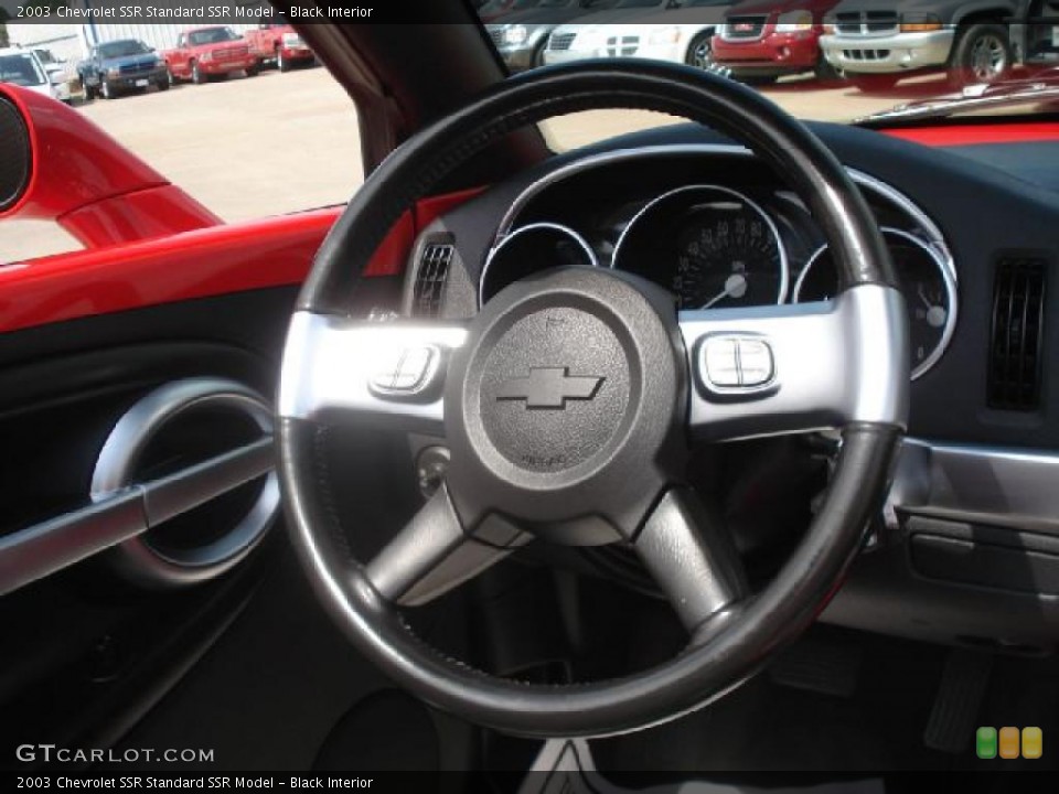 Black Interior Steering Wheel for the 2003 Chevrolet SSR  #48937411