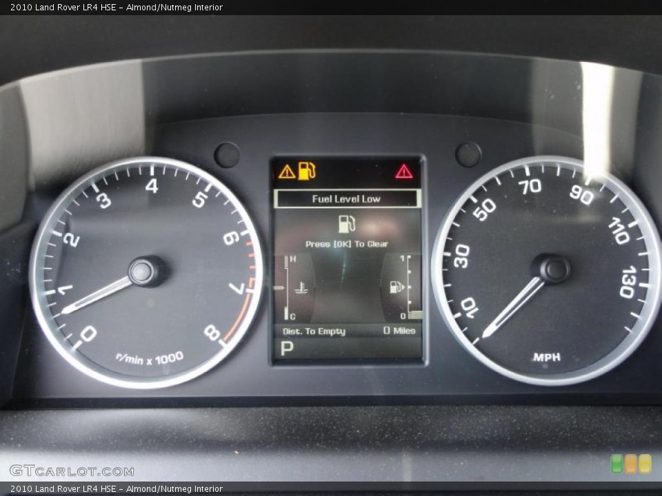 Almond/Nutmeg Interior Gauges for the 2010 Land Rover LR4 HSE #48939514