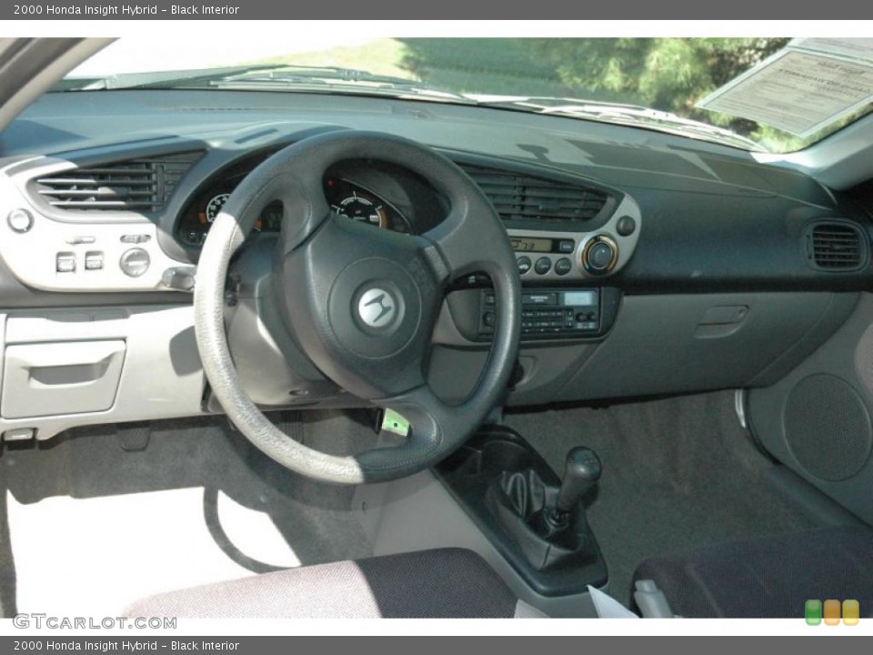 Black Interior Dashboard for the 2000 Honda Insight Hybrid #48939587