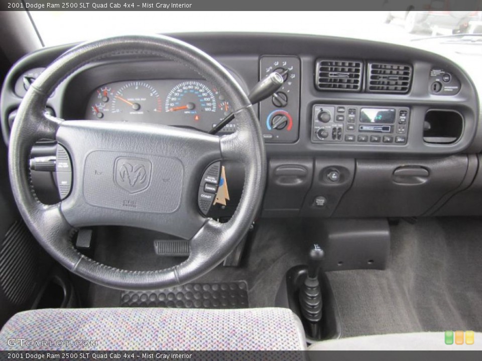 Mist Gray Interior Dashboard for the 2001 Dodge Ram 2500 SLT Quad Cab 4x4 #48940783