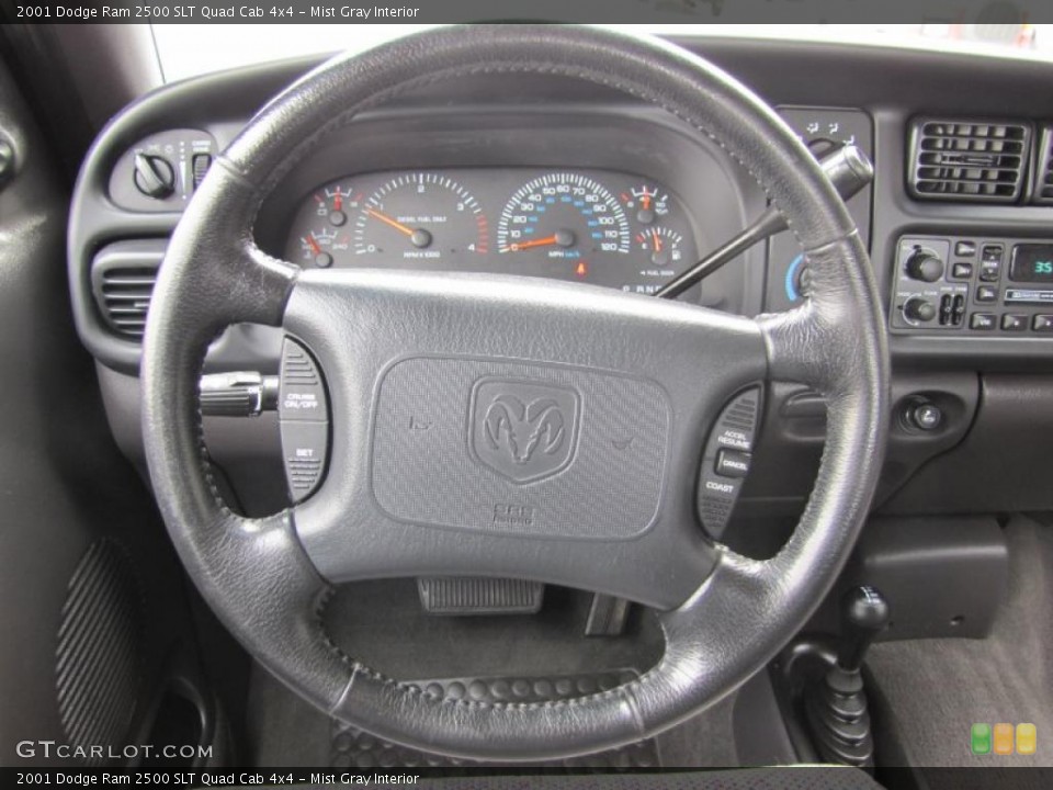 Mist Gray Interior Steering Wheel for the 2001 Dodge Ram 2500 SLT Quad Cab 4x4 #48940804