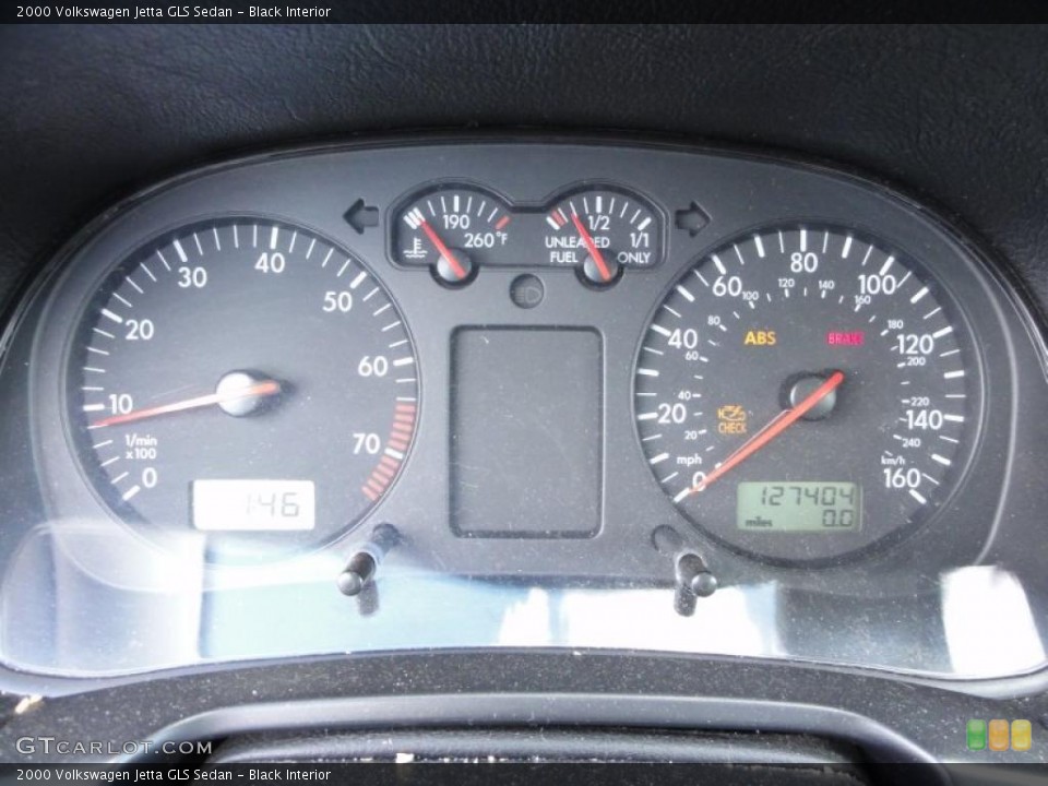 Black Interior Gauges for the 2000 Volkswagen Jetta GLS Sedan #48941095