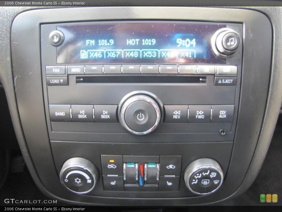 Ebony Interior Controls for the 2006 Chevrolet Monte Carlo SS #48941803
