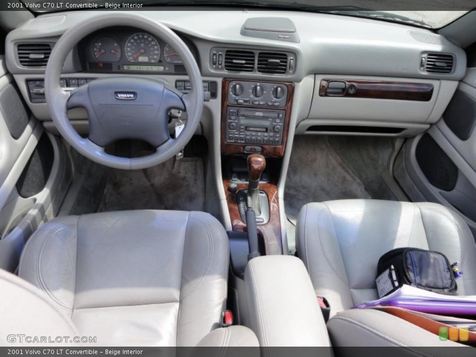 Beige Interior Dashboard for the 2001 Volvo C70 LT Convertible #48942529
