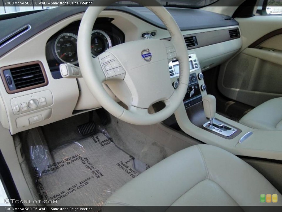 Sandstone Beige Interior Photo for the 2008 Volvo S80 T6 AWD #48945364