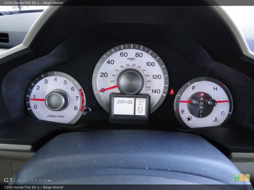 Beige Interior Gauges for the 2009 Honda Pilot EX-L #48946108