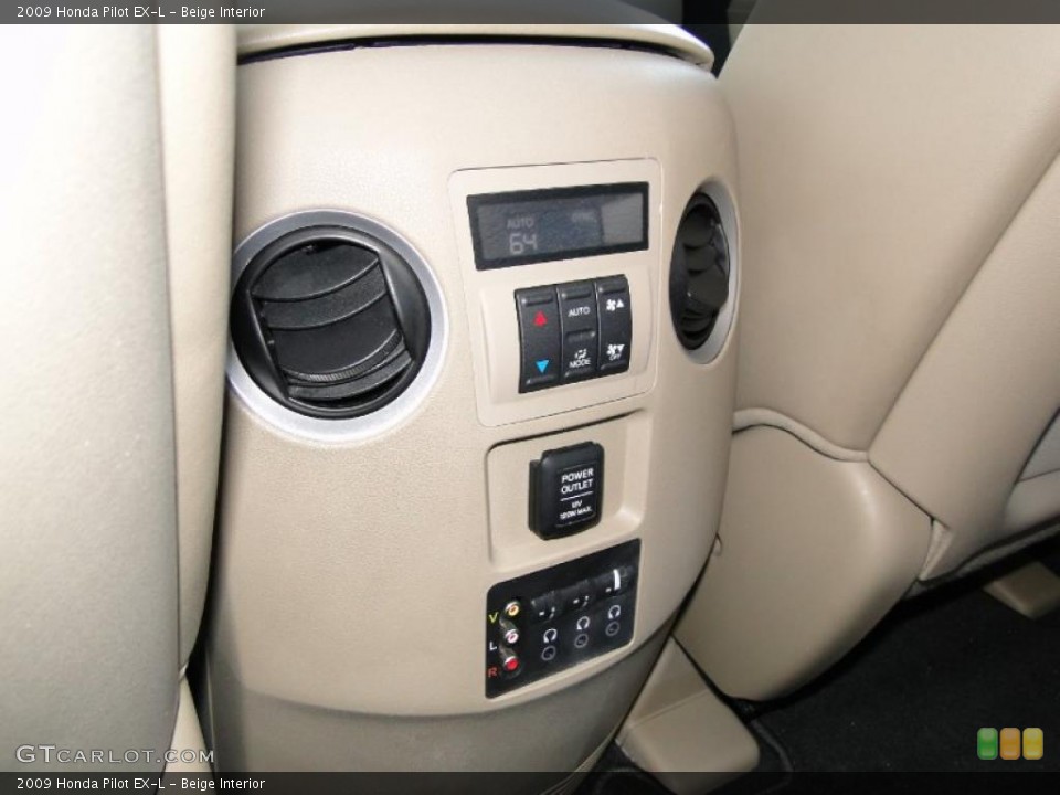 Beige Interior Controls for the 2009 Honda Pilot EX-L #48946288
