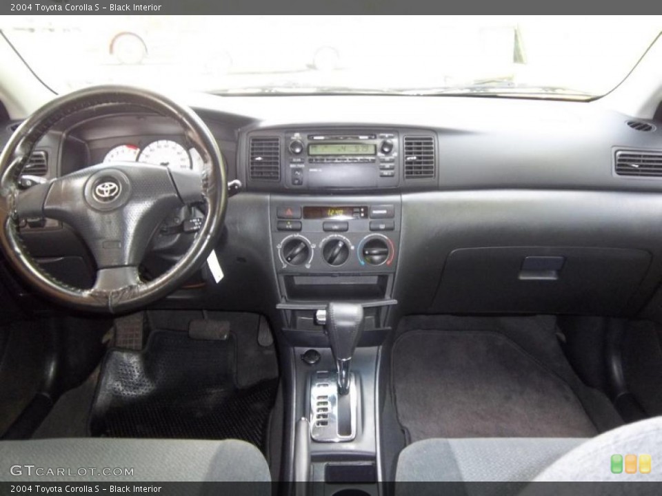 Black Interior Dashboard for the 2004 Toyota Corolla S #48946782
