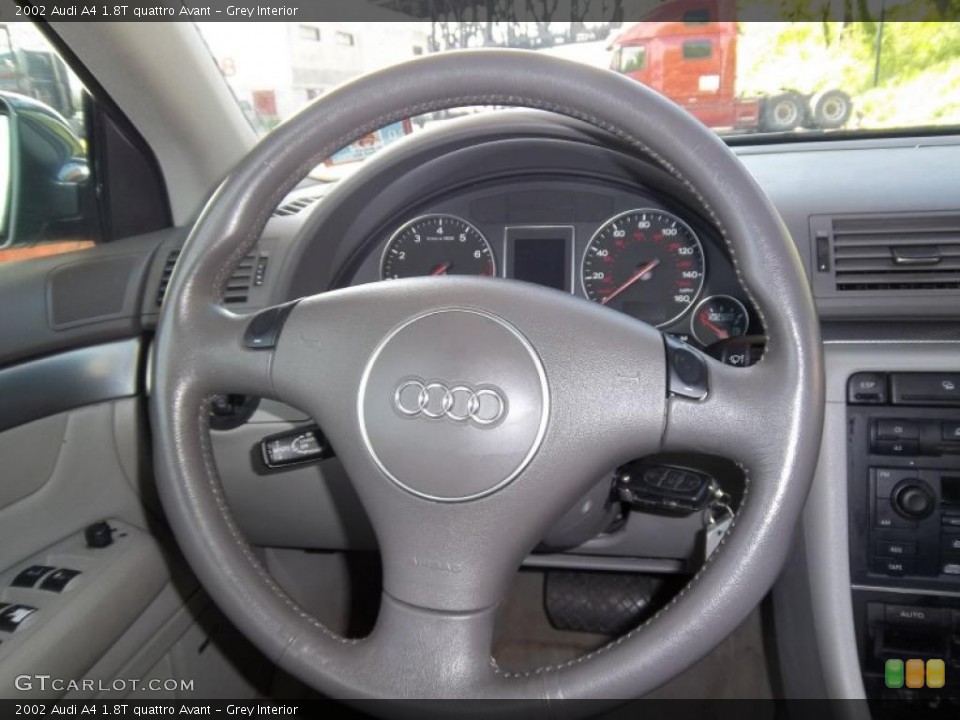 Grey Interior Steering Wheel for the 2002 Audi A4 1.8T quattro Avant #48947149