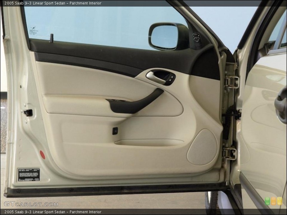 Parchment Interior Door Panel for the 2005 Saab 9-3 Linear Sport Sedan #48951253