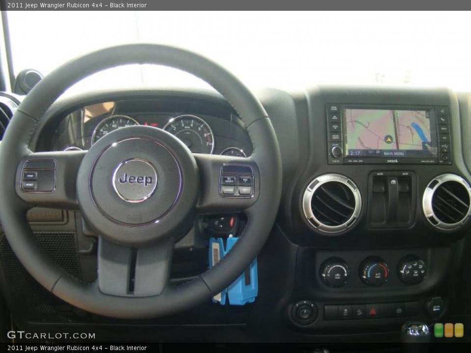Black Interior Dashboard for the 2011 Jeep Wrangler Rubicon 4x4 #48952310