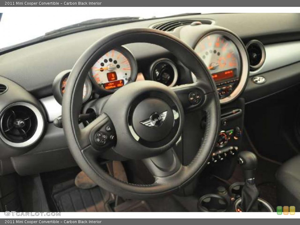 Carbon Black Interior Steering Wheel for the 2011 Mini Cooper Convertible #48957052