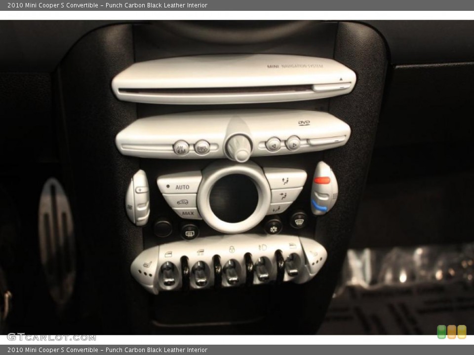 Punch Carbon Black Leather Interior Controls for the 2010 Mini Cooper S Convertible #48958177