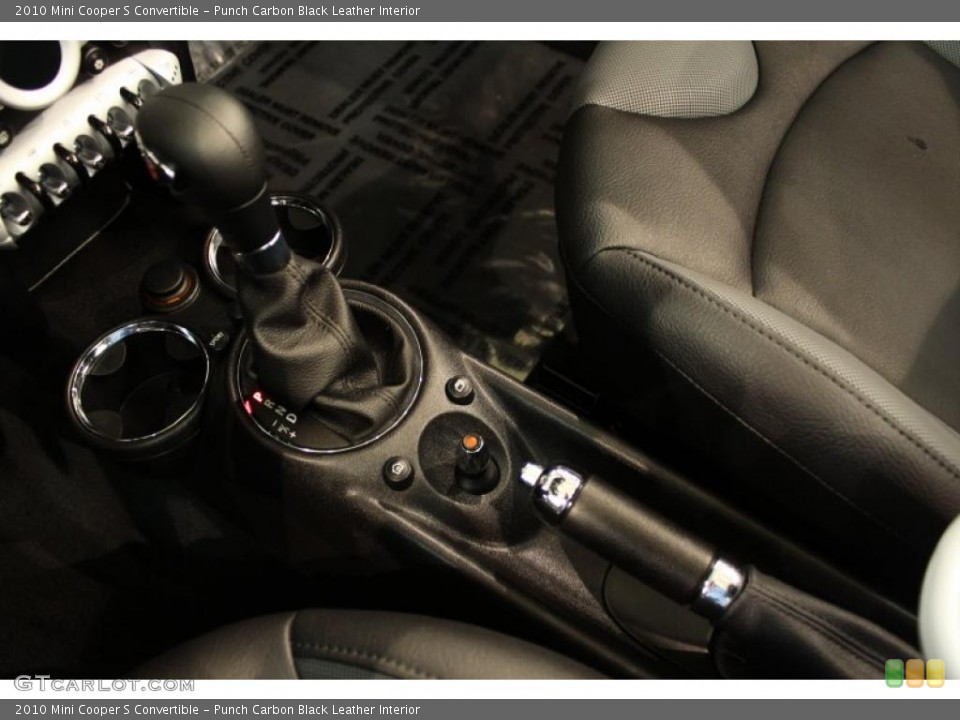 Punch Carbon Black Leather Interior Transmission for the 2010 Mini Cooper S Convertible #48958192
