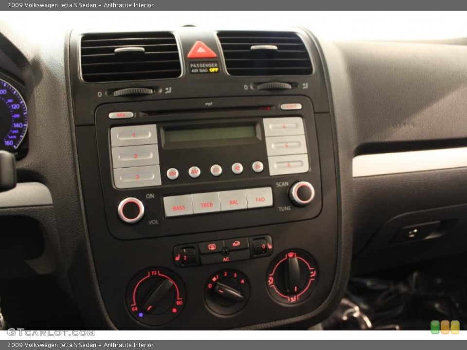Anthracite Interior Controls for the 2009 Volkswagen Jetta S Sedan #48959074