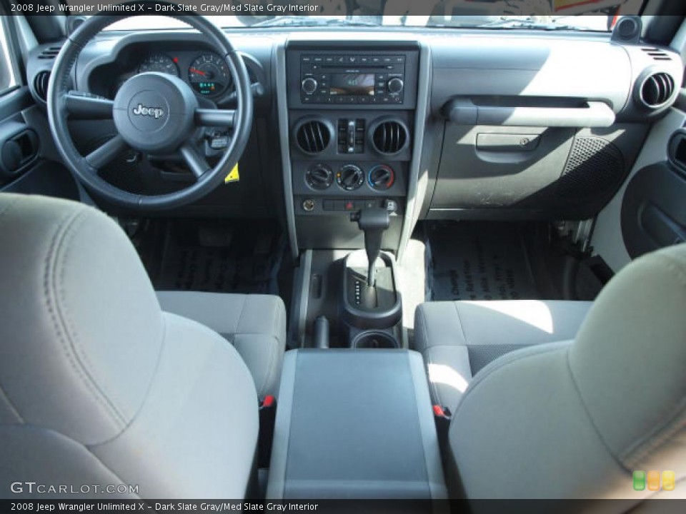 Dark Slate Gray/Med Slate Gray Interior Dashboard for the 2008 Jeep Wrangler Unlimited X #48960163