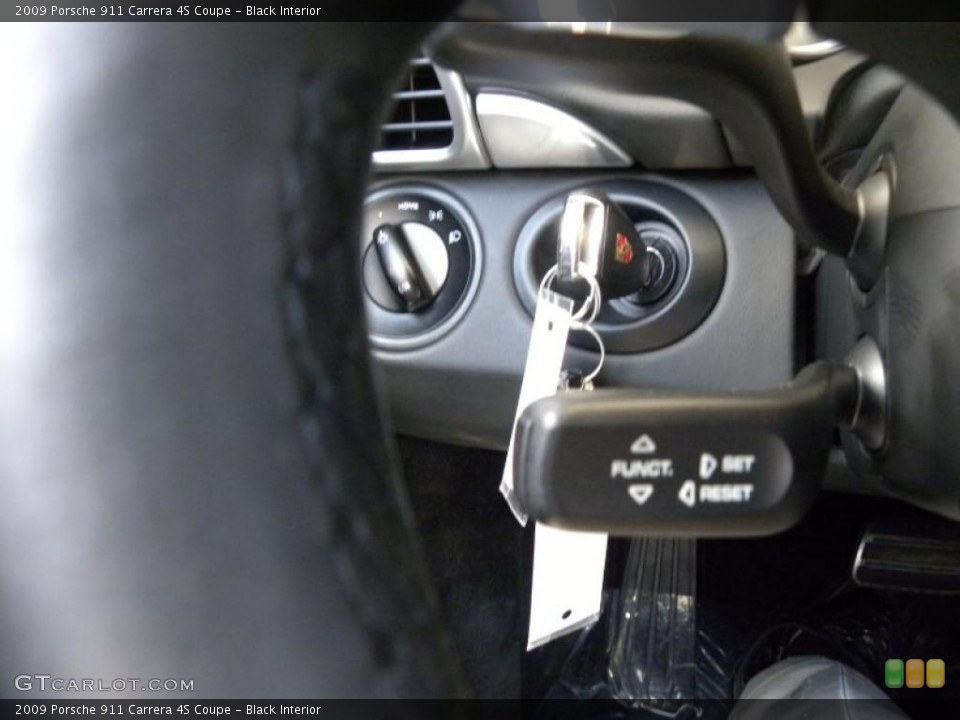 Black Interior Controls for the 2009 Porsche 911 Carrera 4S Coupe #48962122