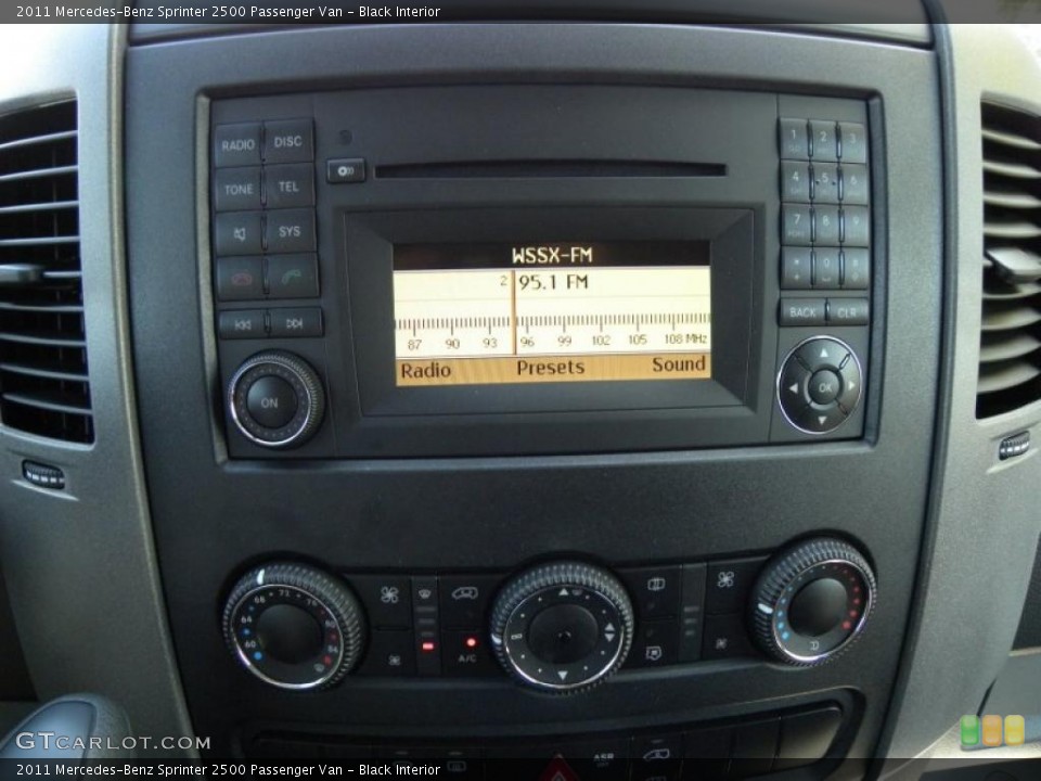 Black Interior Controls for the 2011 Mercedes-Benz Sprinter 2500 Passenger Van #48964292