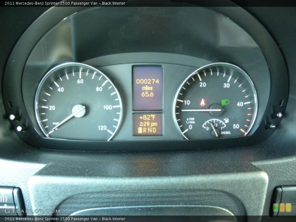Black Interior Gauges for the 2011 Mercedes-Benz Sprinter 2500 Passenger Van #48964325