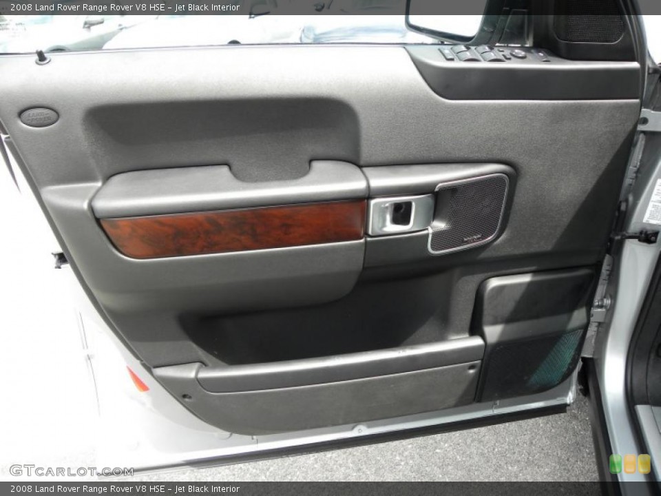 Jet Black Interior Door Panel for the 2008 Land Rover Range Rover V8 HSE #48965978