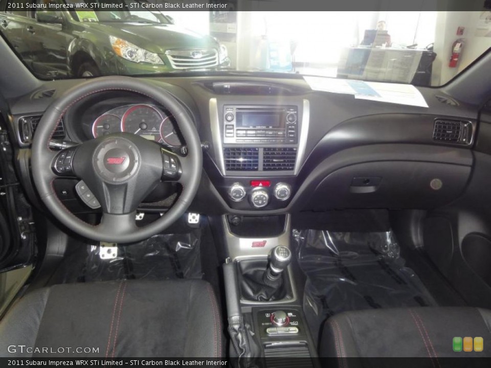 STI Carbon Black Leather Interior Dashboard for the 2011 Subaru Impreza WRX STi Limited #48966494