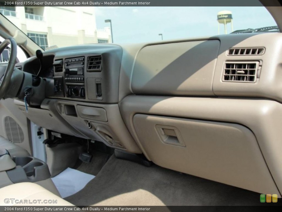 Medium Parchment Interior Dashboard for the 2004 Ford F350 Super Duty Lariat Crew Cab 4x4 Dually #48969872
