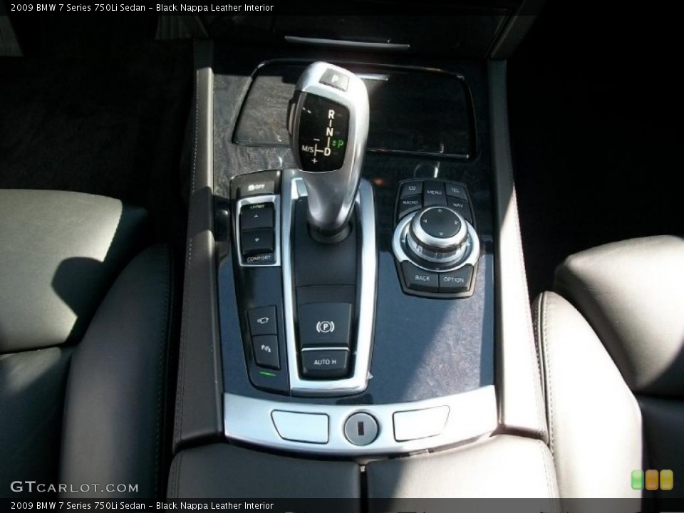 Black Nappa Leather Interior Transmission for the 2009 BMW 7 Series 750Li Sedan #48970054