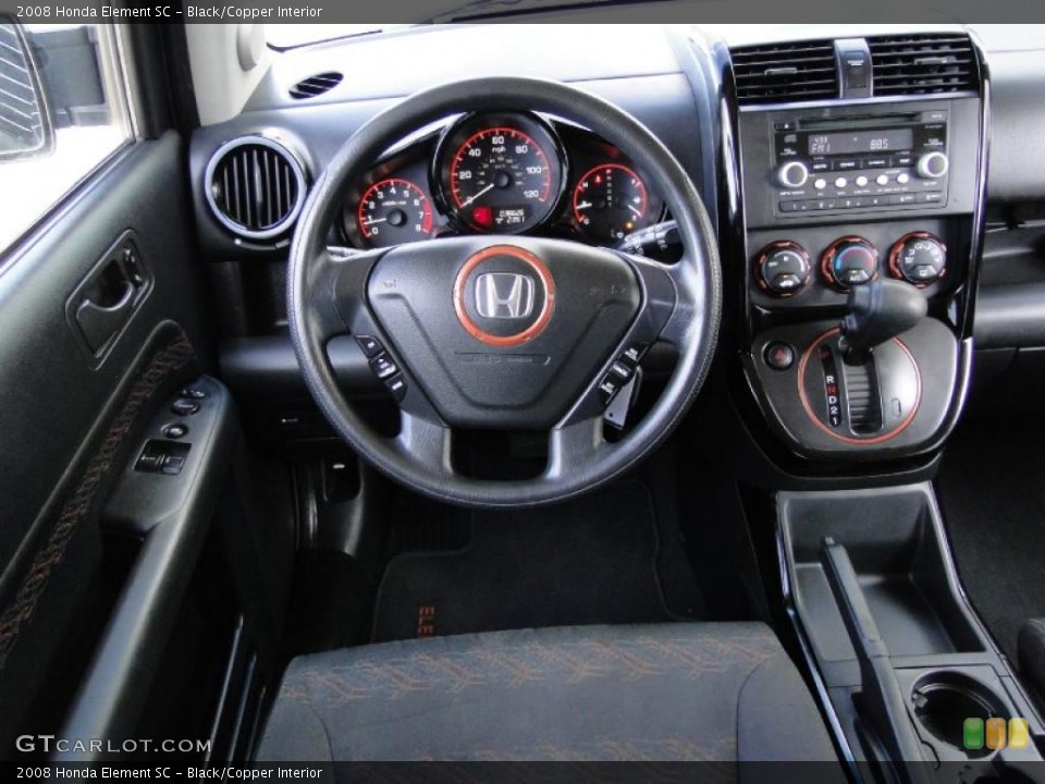 Black/Copper Interior Dashboard for the 2008 Honda Element SC #48970069