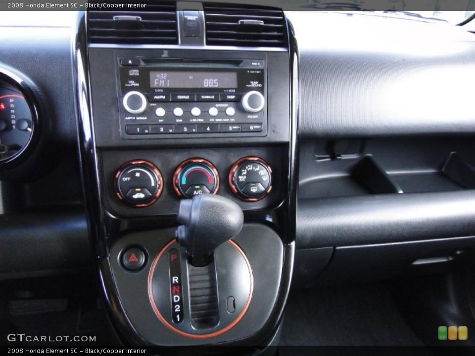 Black/Copper Interior Controls for the 2008 Honda Element SC #48970079