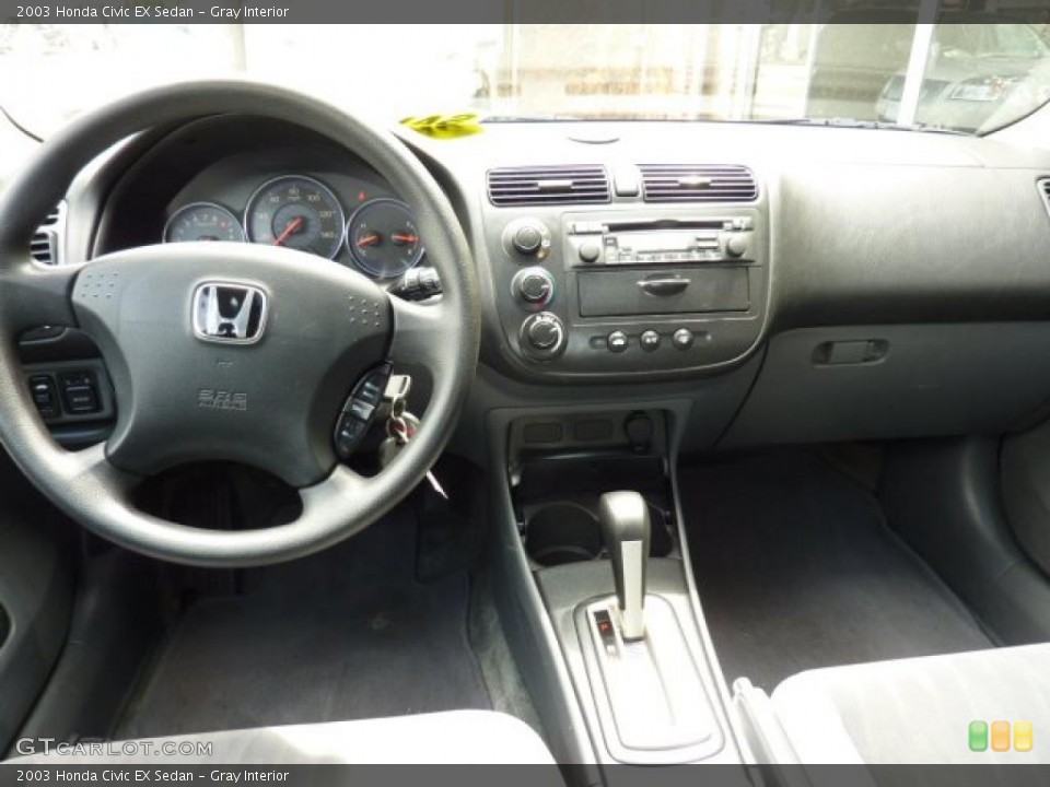 Gray Interior Dashboard for the 2003 Honda Civic EX Sedan #48971096