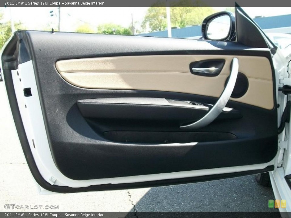 Savanna Beige Interior Door Panel for the 2011 BMW 1 Series 128i Coupe #48972524