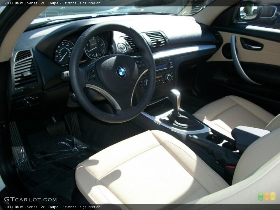 Savanna Beige Interior Photo for the 2011 BMW 1 Series 128i Coupe #48972538