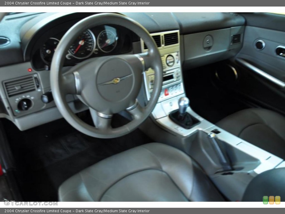 Dark Slate Gray/Medium Slate Gray Interior Controls for the 2004 Chrysler Crossfire Limited Coupe #48972593